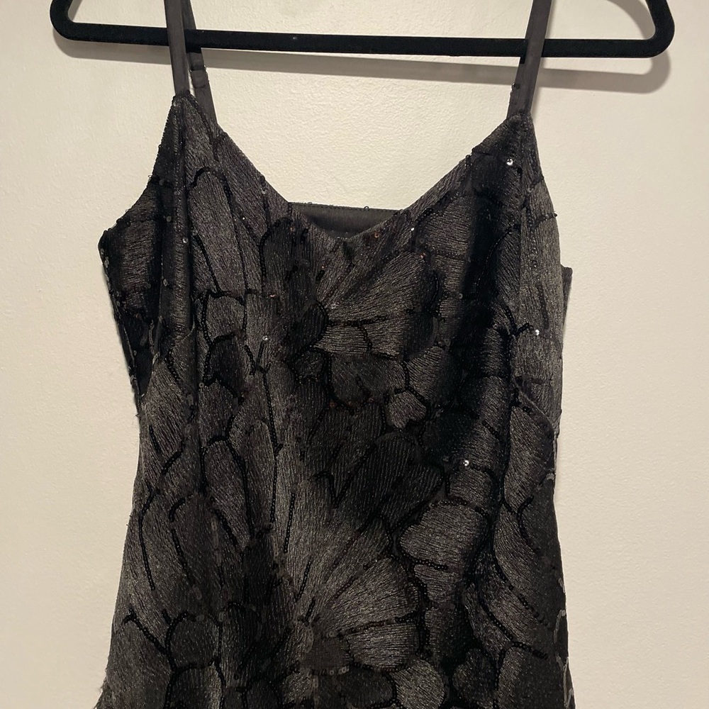 White House Black Market Black sequin camisole. Size XS